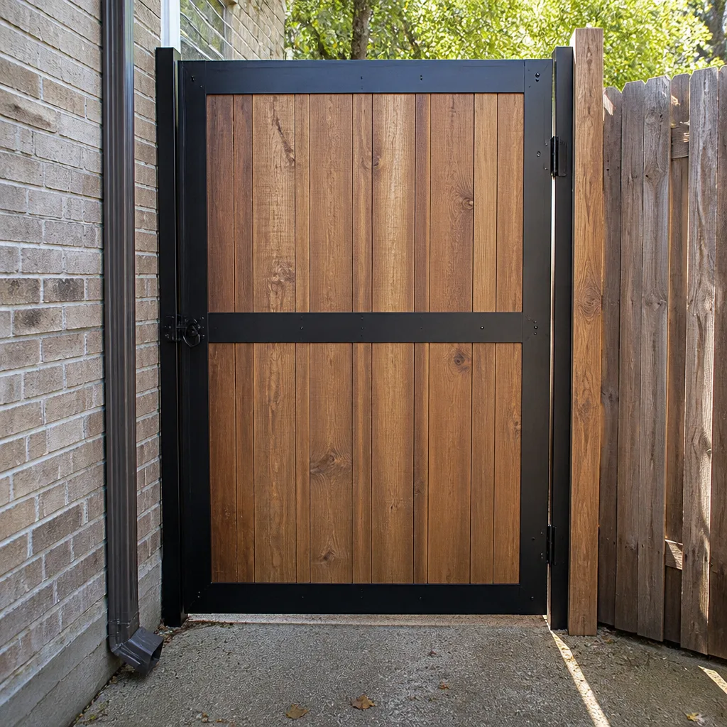 Wood & steel frame